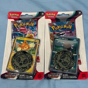 Pokemon TCG OBSIDIAN FLAMES PAWMI Sealed Booster Packs Lot Of 2